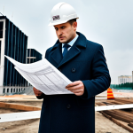 **

"A professional architect, fully clothed in a stylish and modest business casual outfit, standing on a construction site in Moscow, reviewing blueprints, appropriate attire, safe for work, perfect anatomy, natural proportions, professional photography, high quality, overcast day."

**