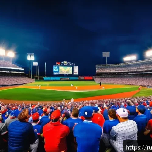 야구 기록 보유자 소개 - A dynamic and intense baseball game scene featuring a diverse professional team in full uniform, sho...